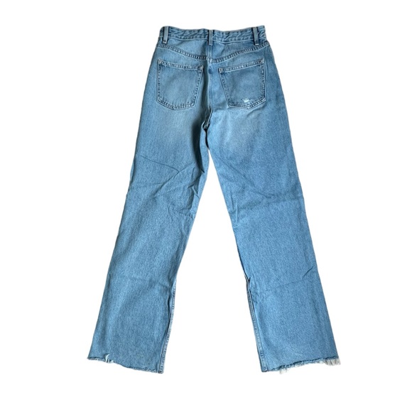 ZARA Wide Leg Full Length Ripped Jeans, Size 6, perfect condition worn once! - Picture 2 of 4